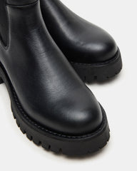 LOWA Black Leather Lug Chelsea Platform Women's Ankle Boot | Steve Madden outlet