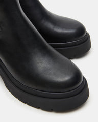 KOA Black Lug Sole Chelsea Women's Ankle Boot | Steve Madden US