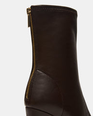 KHELAN Brown Square-Toe Heeled Women's Ankle Boot | Steve Madden for Sale