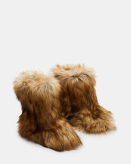 BEASTIE Tan Multi Women's Faux Fur Bootie | Steve Madden online