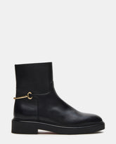 DIABLO Black Leather Women's Ankle Boot | Steve Madden outlet
