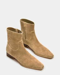 DEFINE Taupe Suede Square-Toe Women's Ankle Boot | Steve Madden online