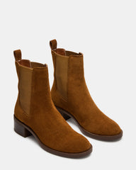 KAPLAN Camel Suede Chelsea Block Heel Women's Ankle Boot | Steve Madden online