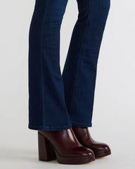 TYRA Burgundy Leather Platform Block Heel Women's Ankle Boot | Steve Madden on Sale