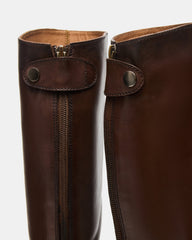 BEREN Brown Leather Knee-High Women's Riding Boot | Steve Madden near me