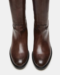 BEREN Brown Leather Knee-High Women's Riding Boot | Steve Madden near me