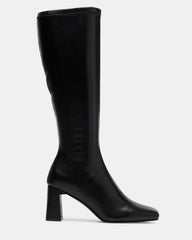 HOLLY Black Women's Knee-High Square-Toe Boot | Steve Madden Sale