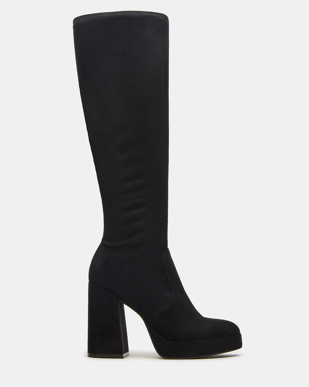 TWAIN Black Knee-High Block Heel Women's Boot | Steve Madden near me