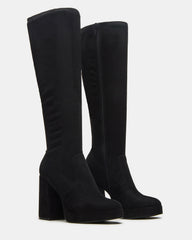 TWAIN Black Knee-High Block Heel Women's Boot | Steve Madden near me
