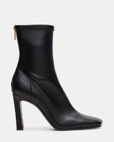 KHELAN Black Square-Toe Heeled Women's Ankle Boot | Steve Madden US