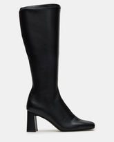 HOLLY Black Wide Calf Women's Knee-High Square-Toe Boot | Steve Madden online