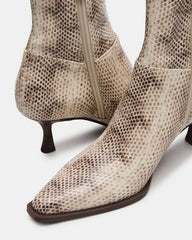 STASIA Natural Snake Pointed-Toe Kitten Heel Women's Ankle Boot | Steve Madden near me