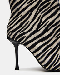 ALLURING Zebra Over-The-Knee Square-Toe Heeled Women's Boot | Steve Madden near me