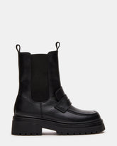 CONWAY Black Leather Platform Lug Chelsea Women's Ankle Boot | Steve Madden online