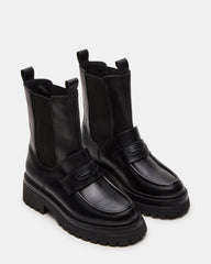 CONWAY Black Leather Platform Lug Chelsea Women's Ankle Boot | Steve Madden online