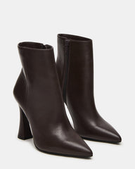 BOLERO Brown Leather Pointed-Toe Heeled Women's Ankle Boot | Steve Madden near me