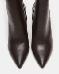 BOLERO Brown Leather Pointed-Toe Heeled Women's Ankle Boot | Steve Madden near me