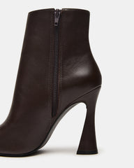 BOLERO Brown Leather Pointed-Toe Heeled Women's Ankle Boot | Steve Madden near me