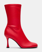 LORENZA Red Heeled Women's Ankle Boot | Steve Madden on Sale