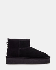 COMFY Black Suede Women's Ankle Boot | Steve Madden discount