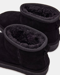COMFY Black Suede Women's Ankle Boot | Steve Madden discount