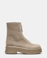 JONES Light Grey Zipper Lug Women's Ankle Boot | Steve Madden online