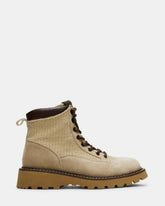 CINO Taupe Suede Women's Lug Lace-Up Ankle Boot | Steve Madden outlet