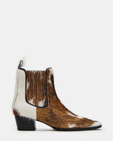 ALFONSA Brown Multi Chelsea Block Heel Women's Ankle Boot | Steve Madden outlet