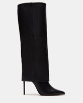 SMITH Black Leather Women's Cuffed Stiletto Boot | Steve Madden near me