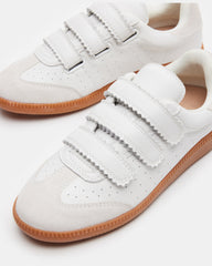 MOMENTUM White Velcro Low-Top Sneaker | Women's Sneakers | Steve Madden online