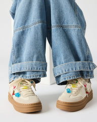 DODGE CHARM Bone Multi Low-Top Platform Women's Sneaker | Steve Madden on Sale