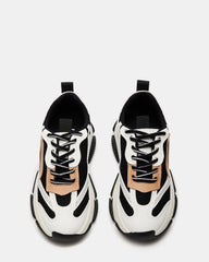 POSSESSION Black/Tan Platform Lace-Up Women's Sneaker | Steve Madden outlet