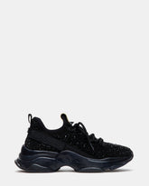 MAXIMA Black Rhinestones Women's Sneakers | Steve Madden for Sale