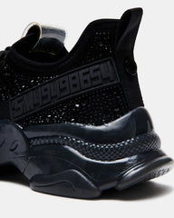 MAXIMA Black Rhinestones Women's Sneakers | Steve Madden for Sale