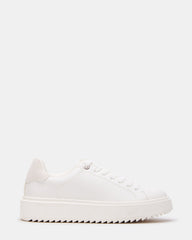 CATCHER White Suede Women's Low-Top Lace-Up Sneaker | Steve Madden discount