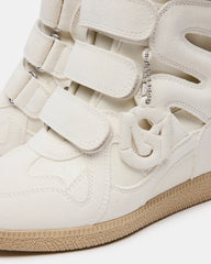 MAVIS White Suede High-Top Velcro Women's Sneaker | Steve Madden US