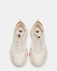 SWOOP White Multi Lace-Up Low-Top Platform Athletic Women's Sneaker | Steve Madden discount