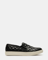 ECENTRCQ Black Leather Women's Slip On Sneakers | Steve Madden online
