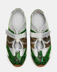 VIPER Green Multi Low-Top Velcro Women's Sneaker | Steve Madden outlet
