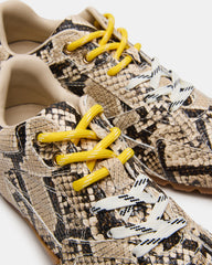 AZIEL Tan Snake Low-Top Lace-Up Women's Sneakers | Steve Madden discount