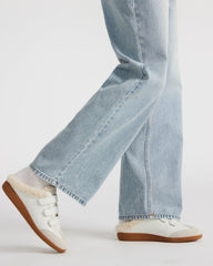 MEMENTO Faux Fur White Multi Slip-On Women's Sneaker | Steve Madden Sale