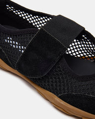 BANKS Black Mesh Velcro Mary Jane Women's Sneaker | Steve Madden US