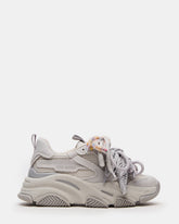 PRYCE Grey Low-Top Lace-Up Chunky Platform Women's Sneaker | Steve Madden near me