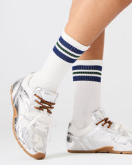 AZIEL Silver Low-Top Lace-Up Women's Sneakers | Steve Madden on Sale