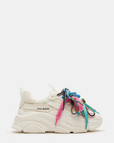 PRYCE White Low-Top Lace-Up Chunky Platform Women's Sneaker | Steve Madden discount