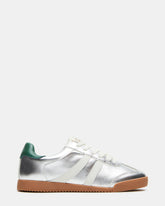 HUDSIN Silver Multi Women's Lace-Up Low-Top Sneaker | Steve Madden US