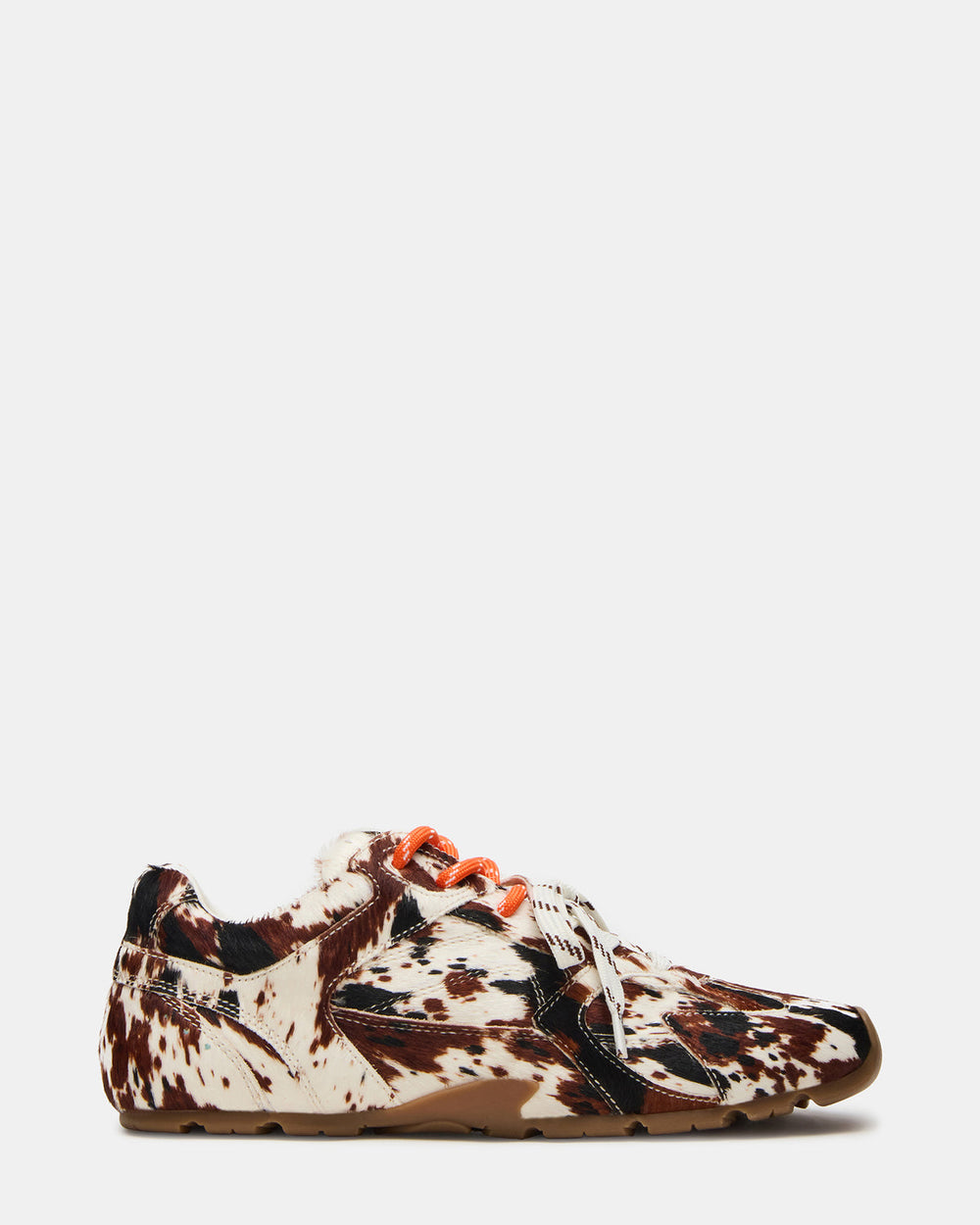 AZIEL Brown Cow Print Low-Top Lace-Up Women's Sneakers | Steve Madden online