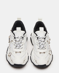POSSESSION Piercing White Platform Lace-Up Women's Sneaker | Steve Madden Sale