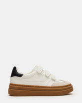DASH White Multi Women's Low-Top Platform Velcro Sneaker | Steve Madden discount