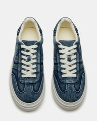DODGE Denim Fabric Low-Top Platform Women's Sneaker | Steve Madden on Sale